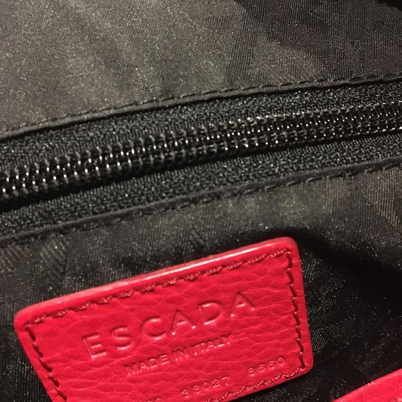 Escada leather red bag - Picture 3 of 3